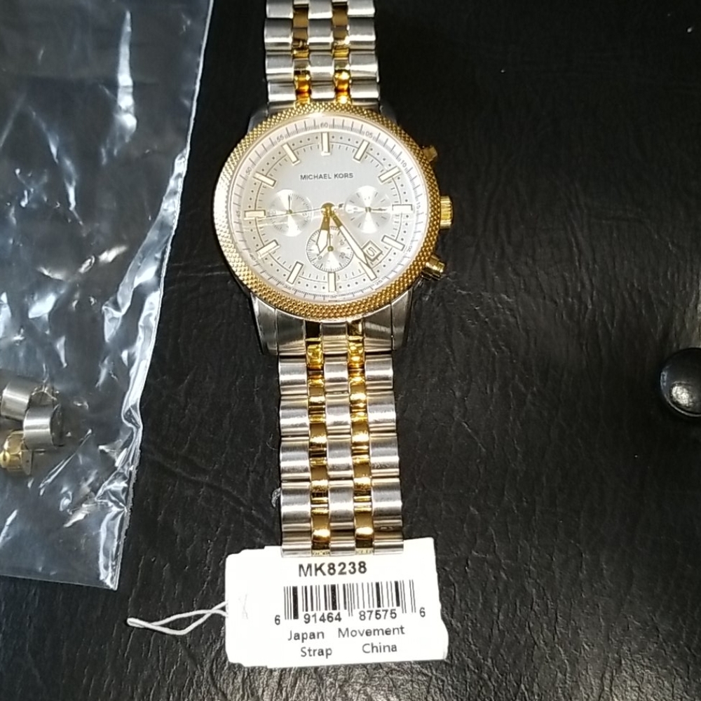 Michael Kors Sliver and Gold Men’s Watch